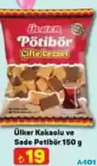 ÜLKER KAKAOLU VE SADE PETİBÖR 150 G ÜLKER KAKAOLU VE SADE PETİBÖR 150 G